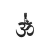 Wholesale Titanium Steel And 925 Silver Om Pendant Hiphop Cuban Chain Unisex Necklace With Electroplating 18K Real Gold And Letters Numbers Text Style