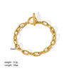 Wholesale Titanium Steel And Stainless Steel Bracelet With Geometric Style Cuban And Flat Snake Chain Women's Light Luxury High End Unisex Accessories