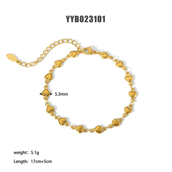 Wholesale Titanium Steel And Stainless Steel Bracelet With Geometric Style Cuban And Flat Snake Chain Women's Light Luxury High End Unisex Accessories
