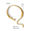 Wholesale Titanium Steel And Stainless Steel Bracelet With Geometric Style Cuban And Flat Snake Chain Women's Light Luxury High End Unisex Accessories