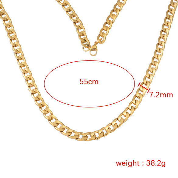 Wholesale Titanium Steel And Stainless Steel Cross Ushape Hip Hop Style Necklace For Men And Women