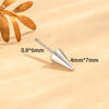 Wholesale Titanium Steel And Stainless Steel Ear Screw Rod With Pointed Cone Ear Plug And Spiral Ear Needle Accessories