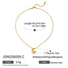 Wholesale Titanium Steel And Stainless Steel Electroplated Geometric Bubble Letter Necklace For Women
