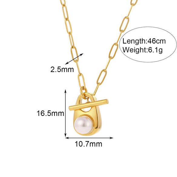 Wholesale Titanium Steel And Stainless Steel Fashion Geometric Pendant Jewelry Electroplated Love Necklace For Women