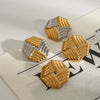 Wholesale Titanium Steel And Stainless Steel Geometric Earrings For Women With Electroplating Treatment