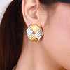 Wholesale Titanium Steel And Stainless Steel Geometric Earrings For Women With Electroplating Treatment