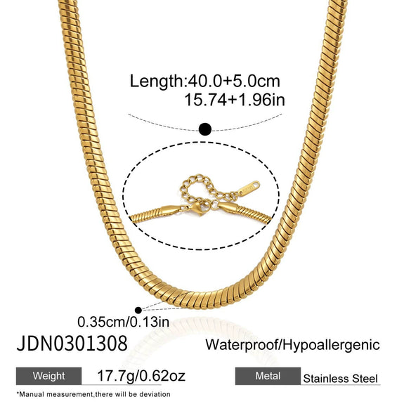Wholesale Titanium Steel And Stainless Steel Geometric Electroplated Necklace And Bracelet Jewelry For Women