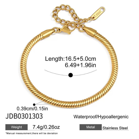 Wholesale Titanium Steel And Stainless Steel Geometric Electroplated Necklace And Bracelet Jewelry For Women