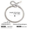Wholesale Titanium Steel And Stainless Steel Geometric Electroplated Necklace And Bracelet Jewelry For Women