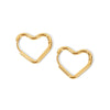 Wholesale Titanium Steel And Stainless Steel Geometric Love Earrings For Women 18K Gold Plated