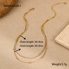 Wholesale Titanium Steel And Stainless Steel Geometric Mini Double Layer Clavicle Necklace With Electroplating Simple Cold Style For Women
