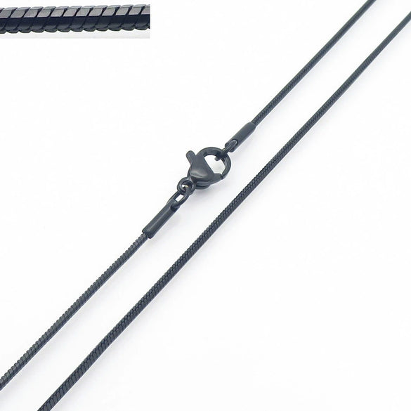 Wholesale Titanium Steel And Stainless Steel Geometric Snake Bone Chain Hiphop Necklace With 18K Gold Vacuum Electroplating