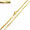 Wholesale Titanium Steel And Stainless Steel Geometric Snake Bone Chain Hiphop Necklace With 18K Gold Vacuum Electroplating