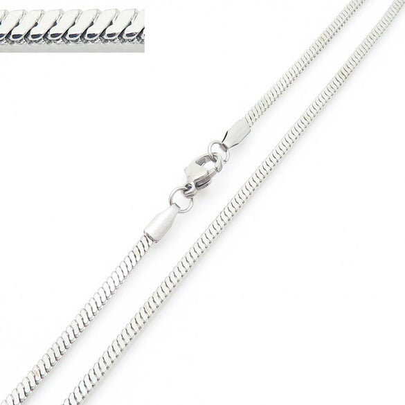Wholesale Titanium Steel And Stainless Steel Geometric Snake Bone Chain Hiphop Necklace With 18K Gold Vacuum Electroplating