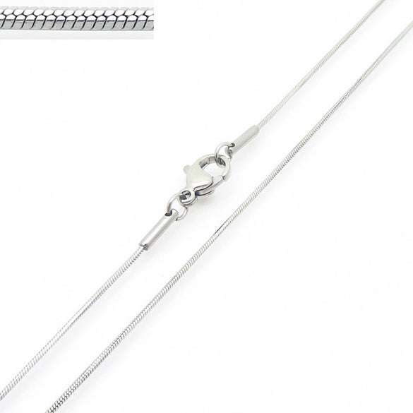 Wholesale Titanium Steel And Stainless Steel Geometric Snake Bone Chain Hiphop Necklace With 18K Gold Vacuum Electroplating