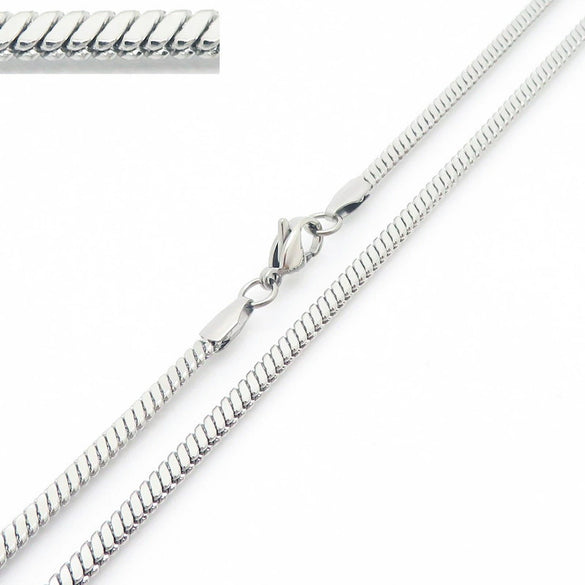 Wholesale Titanium Steel And Stainless Steel Geometric Snake Bone Chain Hiphop Necklace With 18K Gold Vacuum Electroplating