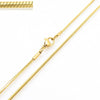 Wholesale Titanium Steel And Stainless Steel Geometric Snake Bone Chain Hiphop Necklace With 18K Gold Vacuum Electroplating
