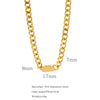 Wholesale Titanium Steel And Stainless Steel Geometric Style Electroplated Heavy Industry Thick Chain Bracelet For Women And Unisex