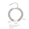Wholesale Titanium Steel And Stainless Steel Geometric Style Electroplated Heavy Industry Thick Chain Bracelet For Women And Unisex