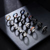 Wholesale Titanium Steel And Stainless Steel Geometric Style Unisex Electroplated Ring Jewelry