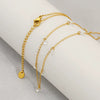 Wholesale Titanium Steel And Stainless Steel Geometric Zircon Necklace For Women With Electroplating