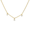 Wholesale Titanium Steel And Stainless Steel Geometric Zircon Necklace For Women With Electroplating