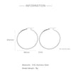 Wholesale Titanium Steel And Stainless Steel Hollow Crescent Earrings With 18K Gold Electroplating