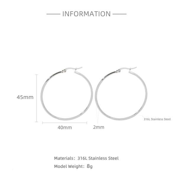 Wholesale Titanium Steel And Stainless Steel Hollow Crescent Earrings With 18K Gold Electroplating