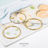 Wholesale Titanium Steel And Stainless Steel Hollow Crescent Earrings With 18K Gold Electroplating