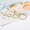 Wholesale Titanium Steel And Stainless Steel Hollow Crescent Earrings With 18K Gold Electroplating