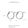 Wholesale Titanium Steel And Stainless Steel Hollow Crescent Earrings With 18K Gold Electroplating
