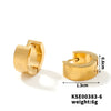 Wholesale Titanium Steel And Stainless Steel Mirror Polished Geometric Earrings For Men And Women