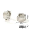 Wholesale Titanium Steel And Stainless Steel Mirror Polished Geometric Earrings For Men And Women