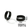 Wholesale Titanium Steel And Stainless Steel Mirror Polished Geometric Earrings For Men And Women