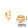 Wholesale Titanium Steel And Stainless Steel Mirror Polished Geometric Earrings For Men And Women