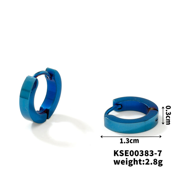 Wholesale Titanium Steel And Stainless Steel Mirror Polished Geometric Earrings For Men And Women