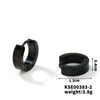 Wholesale Titanium Steel And Stainless Steel Mirror Polished Geometric Earrings For Men And Women