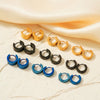 Wholesale Titanium Steel And Stainless Steel Mirror Polished Geometric Earrings For Men And Women