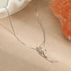 Wholesale Titanium Steel And Stainless Steel Necklace Geometric Line Design Electroplated For Women