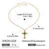 Wholesale Titanium Steel And Stainless Steel Necklace With Cross Design And Electroplating Treatment Geometric Style For Women