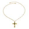Wholesale Titanium Steel And Stainless Steel Necklace With Cross Design And Electroplating Treatment Geometric Style For Women