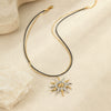 Wholesale Titanium Steel And Stainless Steel Necklace With Double Color Matching Geometric Pattern Electroplating For Women
