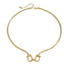 Wholesale Titanium Steel And Stainless Steel Necklace With Geometric Pattern Electroplated Treatment For Women