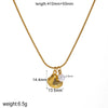 Wholesale Titanium Steel And Stainless Steel Necklace With Star Pattern Electroplated Women's Jewelry
