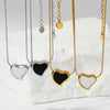 Wholesale Titanium Steel And Stainless Steel O Chain Necklace With Rhombus Design And Electroplating For Women