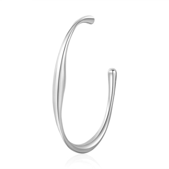 Wholesale Titanium Steel And Stainless Steel Open Bracelet With Geometric Design And Electroplating For Women And Unisex