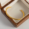 Wholesale Titanium Steel And Stainless Steel Open Bracelet Women's Fashion Electroplated Allmatch