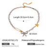 Wholesale Titanium Steel And Stainless Steel Pearl Necklace With Geometric Design And Electroplating For Women
