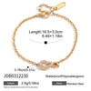 Wholesale Titanium Steel And Stainless Steel Rhinestone Fish Hook Marine Jewelry Necklace And Bracelet Set For Women With Electroplating