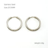 Wholesale 316L Stainless Steel And 316L Stainless Steel Simple Geometric Electroplated Flower Coil Earrings Unisex